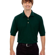 Men's Cotton Blend Piqué Polo with Pocket